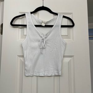 White Bozzolo Tank Top